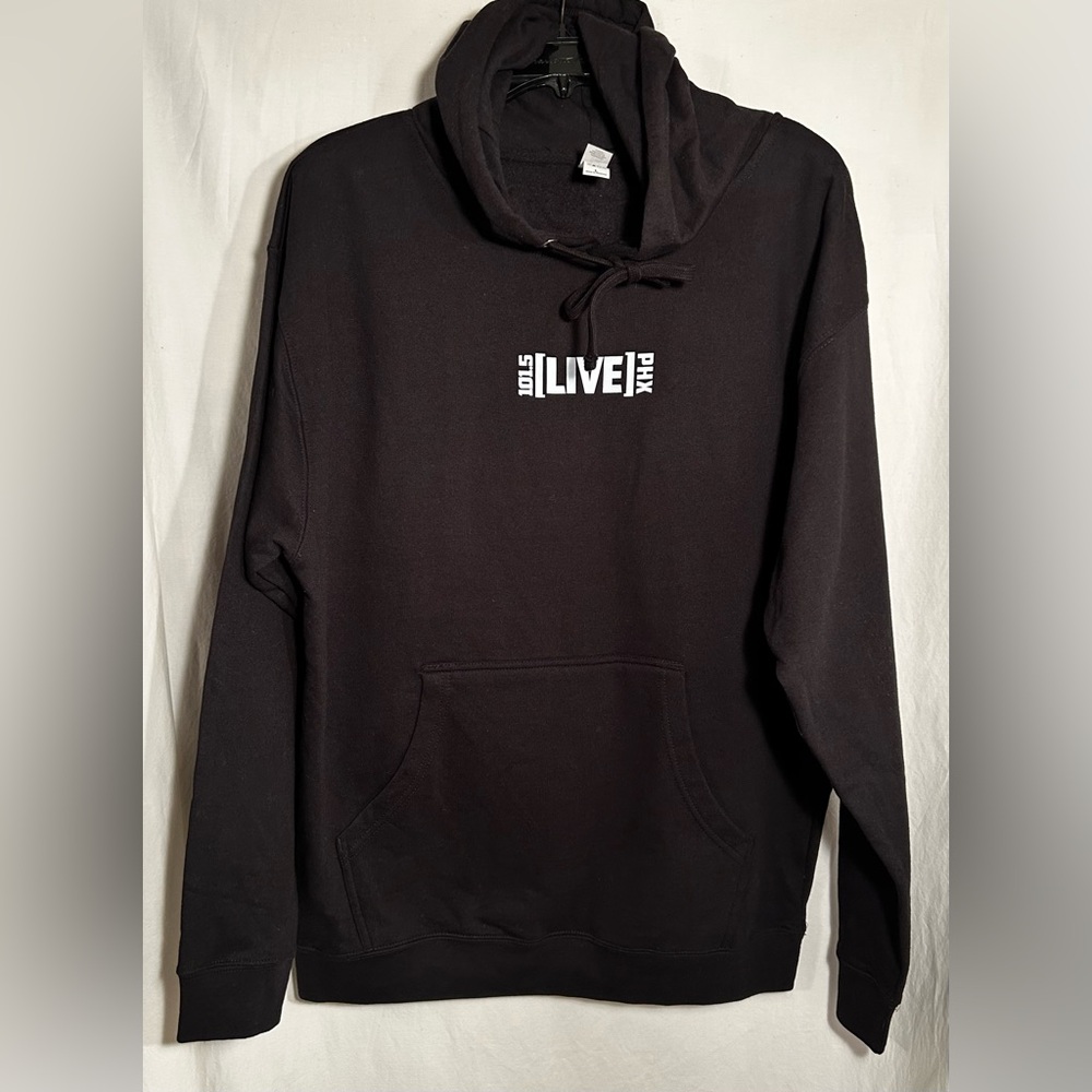 101.5 FM ARIZONA Radio Station DJ Employee Black White SWEATSHIRT Rock & Roll